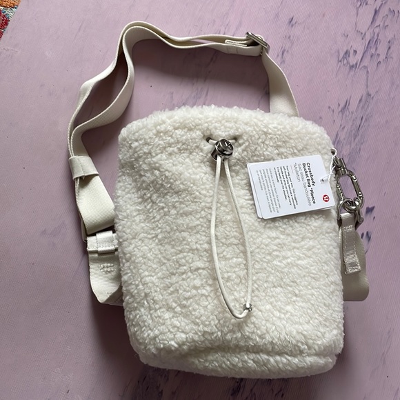 Handbags - Lululemon Fleece Sherpa Bucket Bag Ivory White